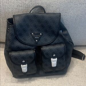 NEW GUESS Monogram Black Backpack